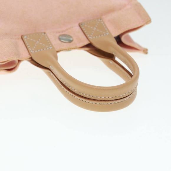 BURBERRY Blue Label Hand Bag Canvas Pink Beige Auth ti1990 - Picture 7 of 16